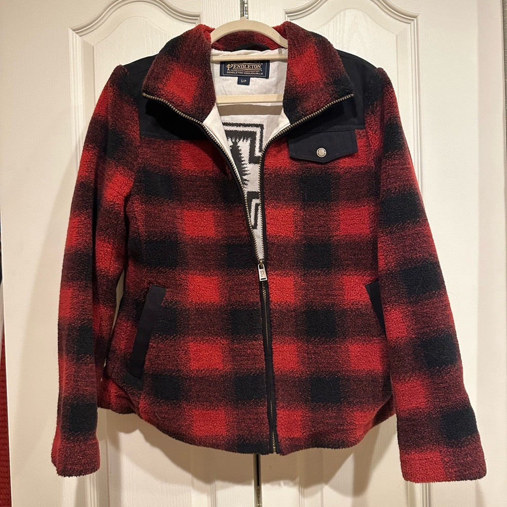 Pendleton Camas Fleece Coat in Plaid